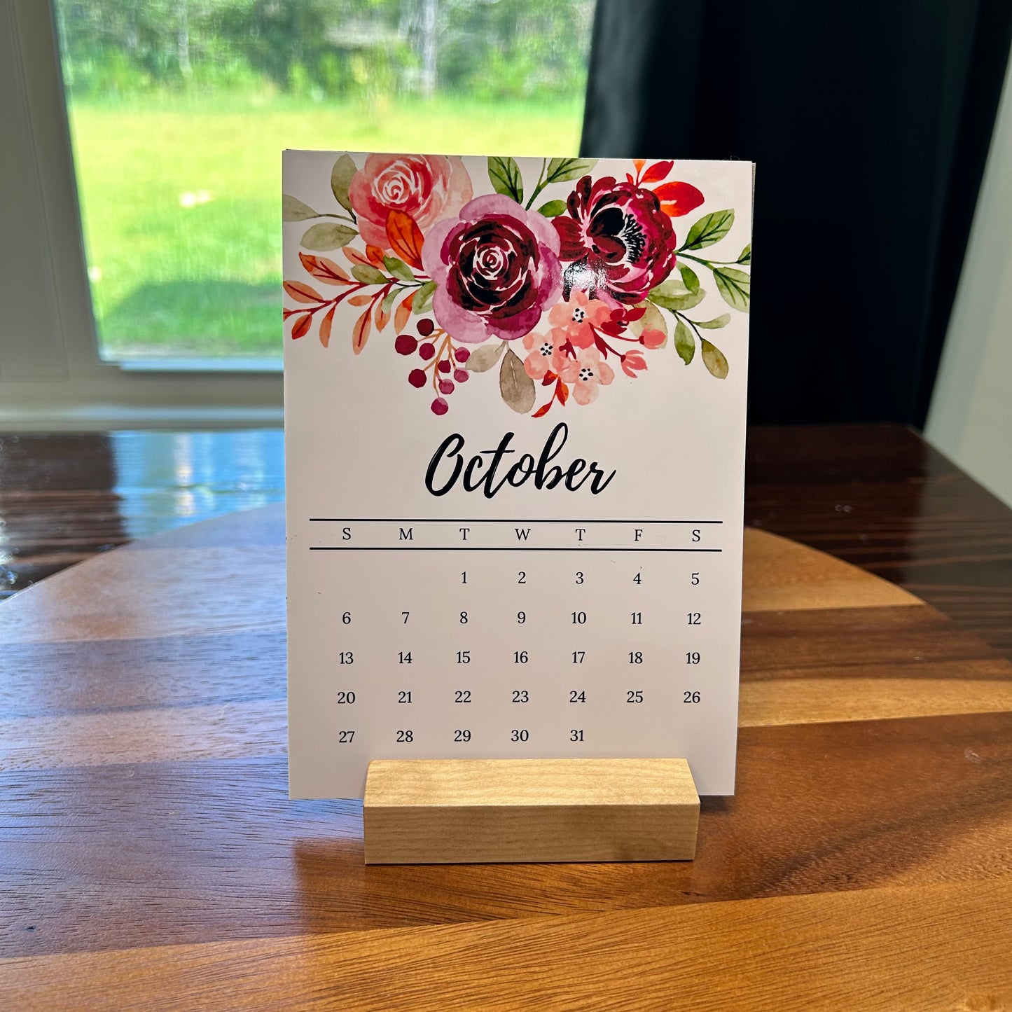 Flower Monthly Calendar | Floral 2025 Monthly Calendar | Choose your Month Calendar | Office  Calendar | Gift Ideas | Monthly Cute Calendar