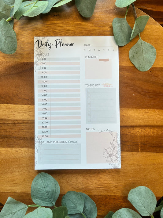 Daily Planner NotePad, Aesthetic Daily Note Pad, Cute Note Pad, Teachers Planner, Teacher Appreciation Gift, Daily Notepad, Daily Desk Plan