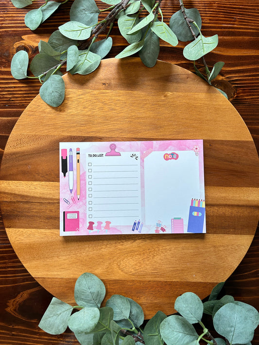 Cute Desk Planner, Desk Planner To do List, Pink Planner, Yellow Planner, Purple NotePad, Blue Notepad, Colorful Planner, Colorful Notepad